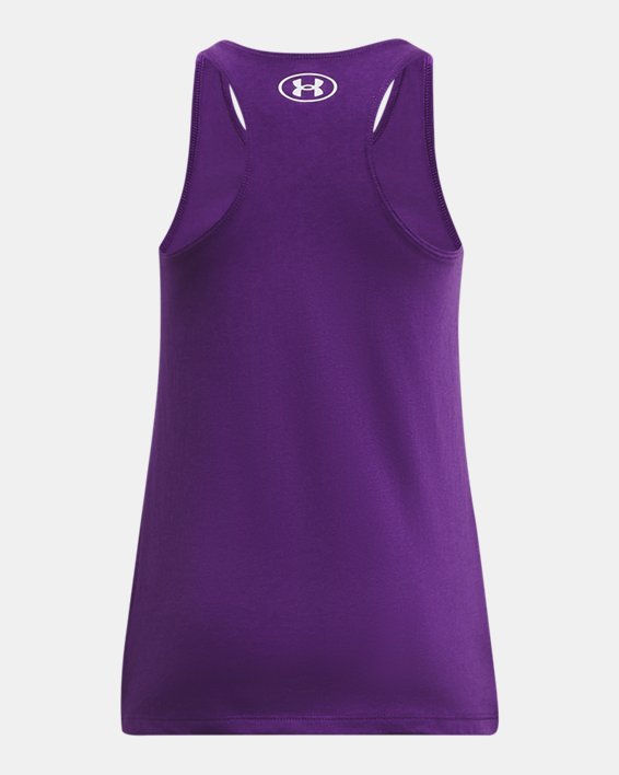 Girls' UA Bubble Abbreviation Tank in Purple image number 1